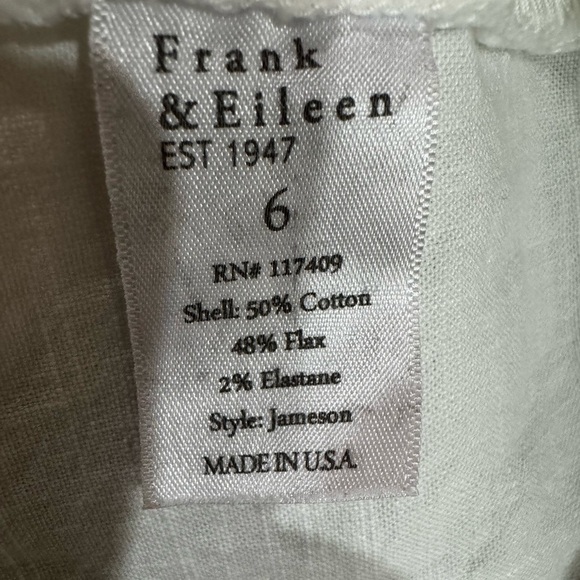 Frank & Eileen White Jameson Pants - Picture 6 of 6